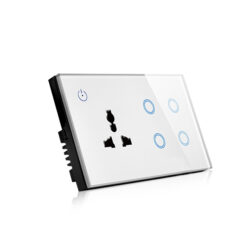 Smart Life 4 Gang Wall Switch & Universal Socket