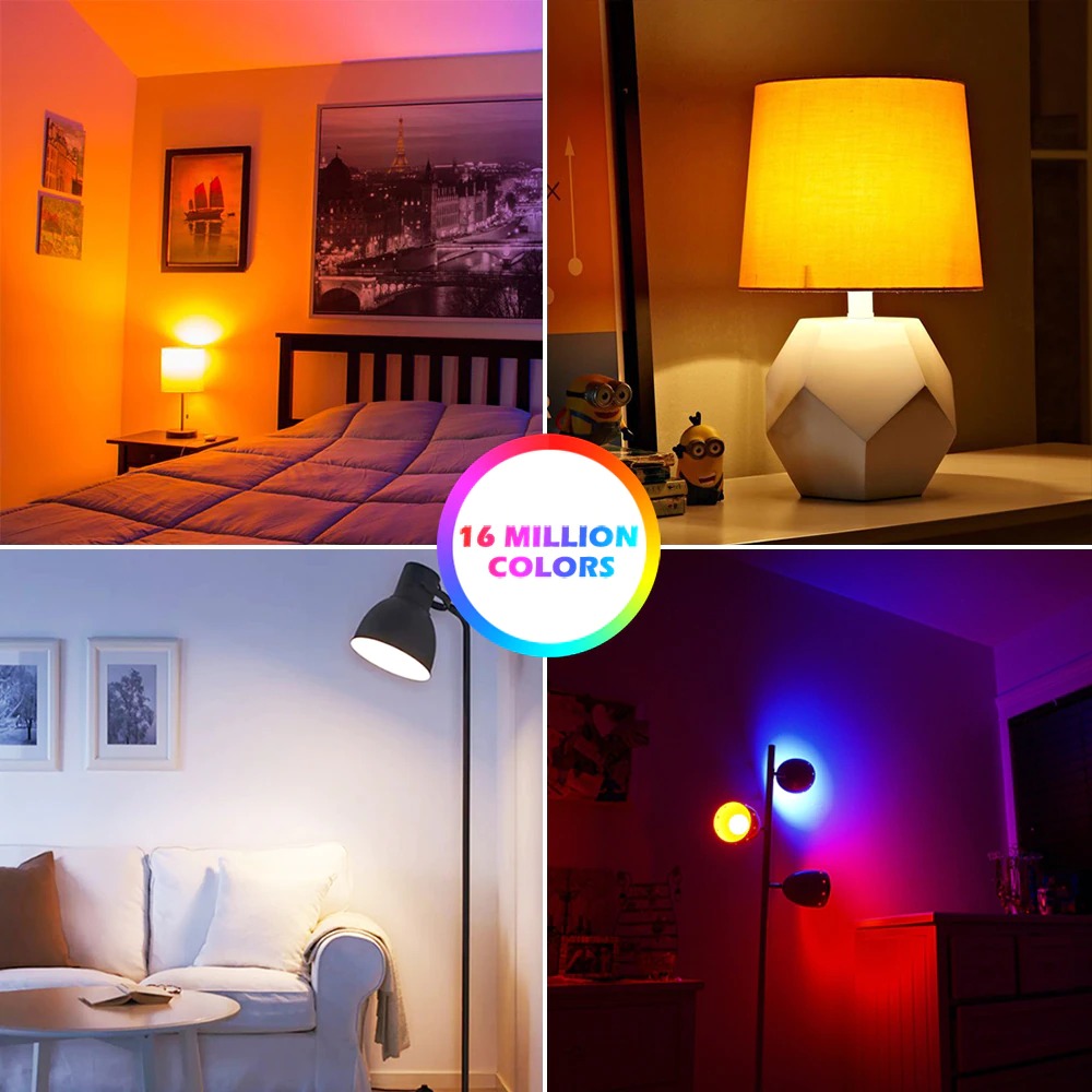 Wifi Smart Colour LED Bulb Warm Cold RGB - Home Automation Pakistan