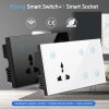 Tuya Smart Life 4 Gang Wall Switch and Socket
