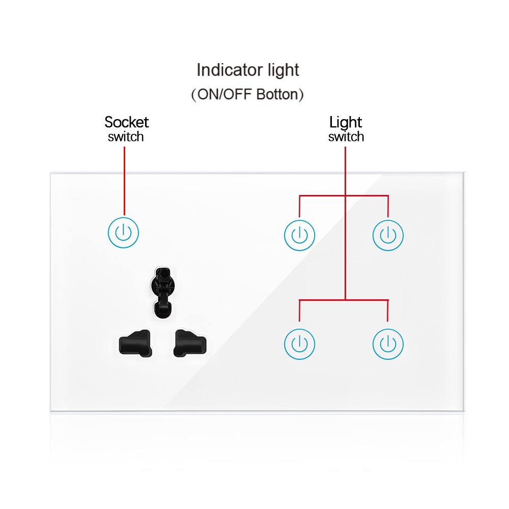 Tuya Smart Life 4 Gang Wall Switch and Socket 5