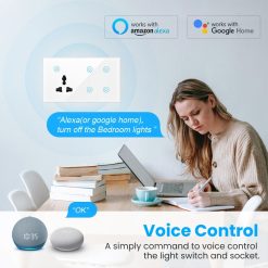 Tuya Smart Life 4 Gang Wall Switch and Socket white