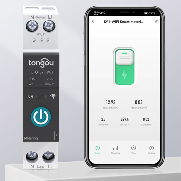 Smart Life WiFi Circuit Breaker with Power Metering