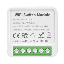 Tuya Smart Life WiFi 2 Gang Mini Switch