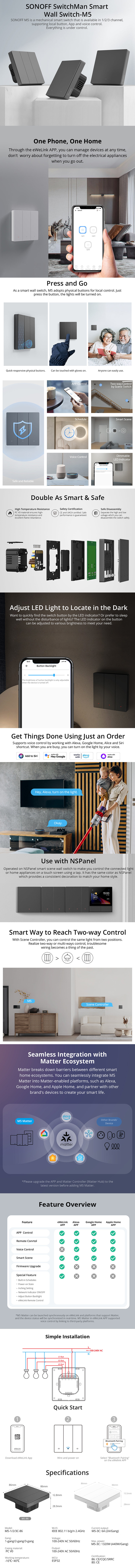 Sonoff Switch Man M5