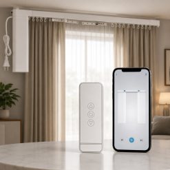 Tuya Smart WiFi Motorized Curtain Kit | Remote & App Control